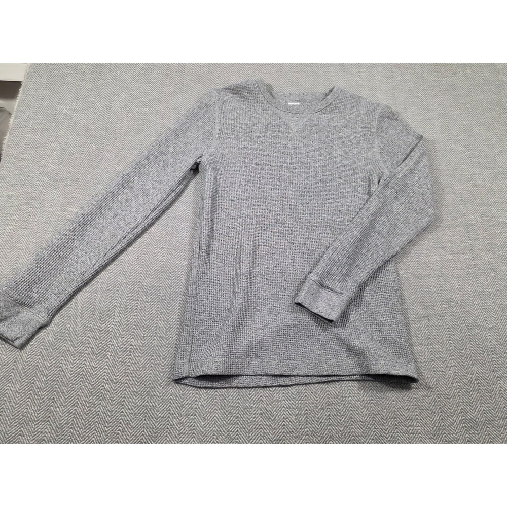Sonoma Goods For Life Mens Small Grey‎ Waffle Knit Thermal Long Sleeve Shirt
